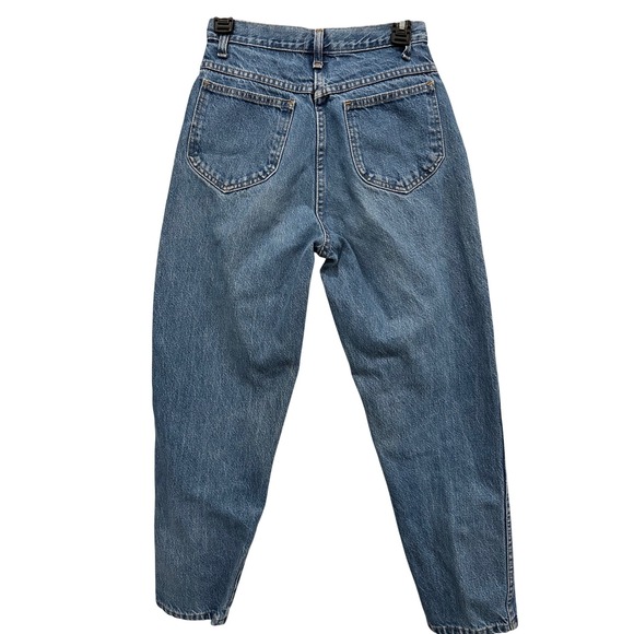 Vintage Faded Glory High Waisted Mom Jeans Medium Wash Tapered Leg Size 10 - Picture 4 of 8